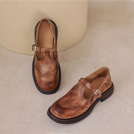 ALINA | Pantofi eleganți Mary Jane din piele