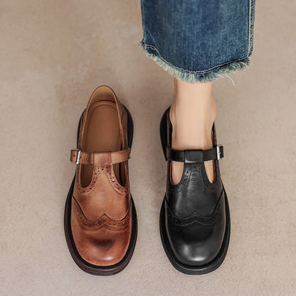 ALINA | Pantofi eleganți Mary Jane din piele