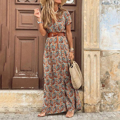 Giselle – Rochie Maxi Ibiza (Include Curea)