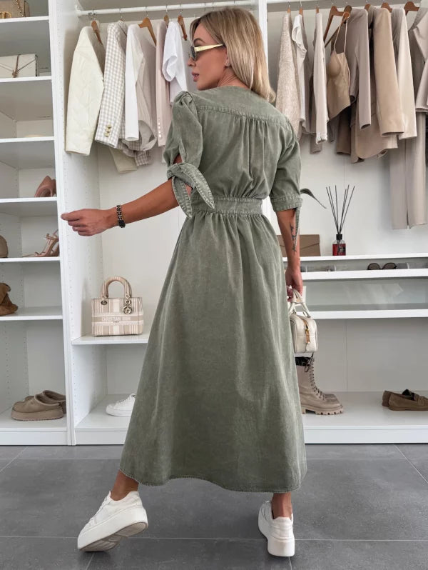 Marit | Rochie din Denim Radiant