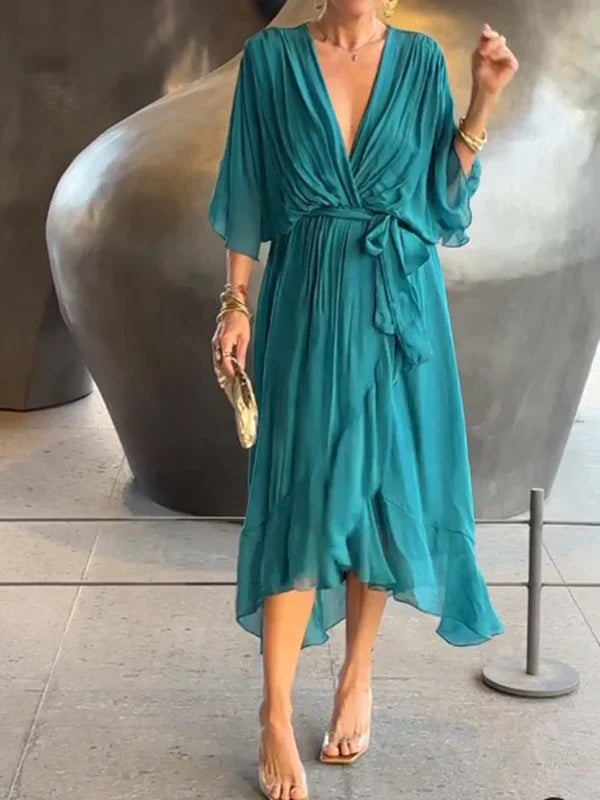 Ulani | Rochie Flowy cu Decolteu în V