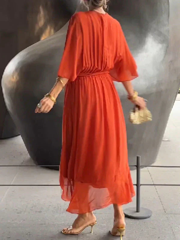 Ulani | Rochie Flowy cu Decolteu în V