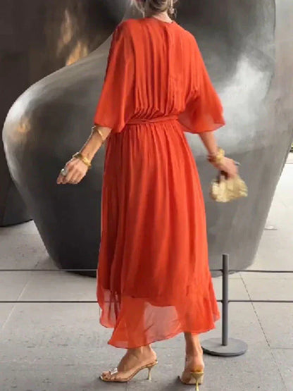 Ulani | Rochie Flowy cu Decolteu în V