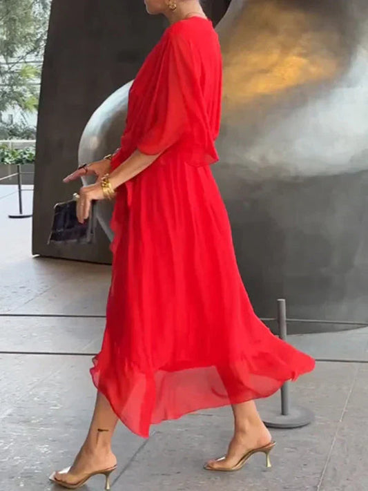 Ulani | Rochie Flowy cu Decolteu în V