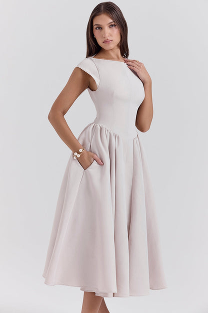 LUMI – ROCHIE FĂRĂ SPATE CU UMERI LĂSAȚI