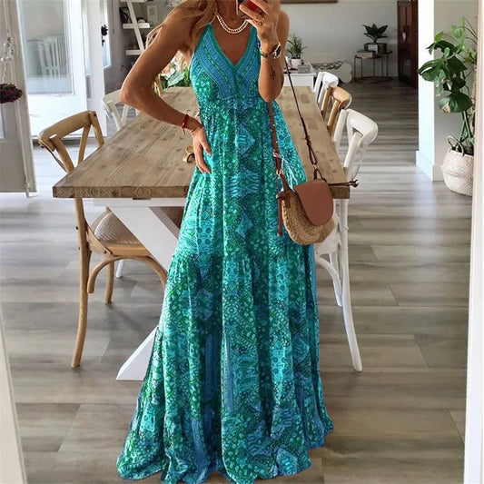 Kairi – Rochie Boho fără Mâneci