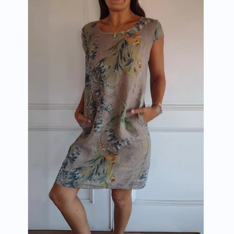 Abigail - Rochie cu guler rotund