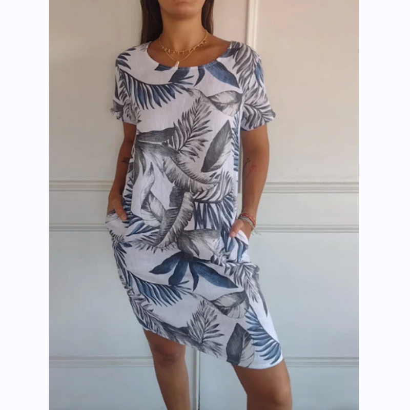 Abigail - Rochie cu guler rotund