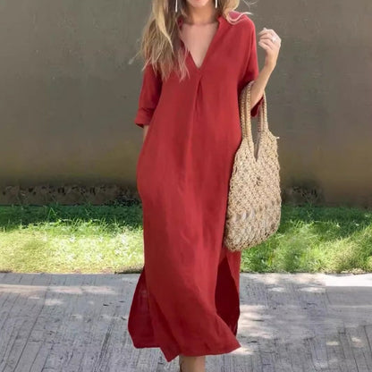 DELILAH – ROCHIE DE SEARĂ ELEGANTĂ CU DECUPAJ ÎN V