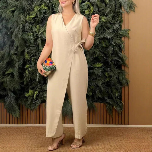 Lilianna | Salopetă Elegantă cu Design înfășurat