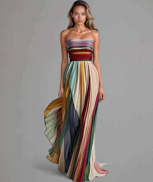 Aria | Rochie Colorată Fără Mâneci