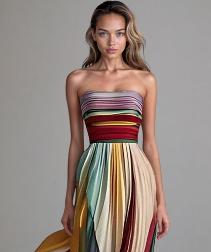Aria | Rochie Colorată Fără Mâneci