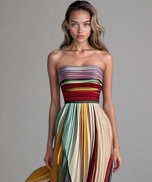 Aria | Rochie Colorată Fără Mâneci